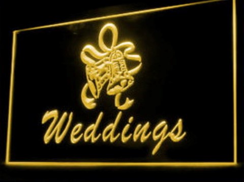 Wedding Decorations Arrangement Service LED Neon Sign